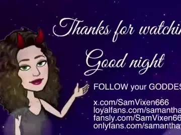 Chaturbate Live Sex Cam of samanthavixen