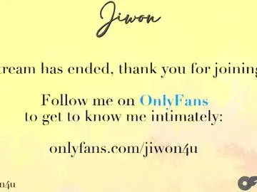 Chaturbate Best live sex cam show of jiwon4u