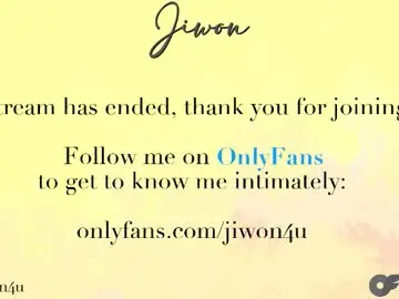 Chaturbate Best live sex cam show of jiwon4u