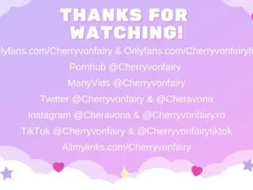 Chaturbate Live Sex of cherryvonfairy