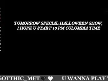 Chaturbate Sex Chat of gotthic_met