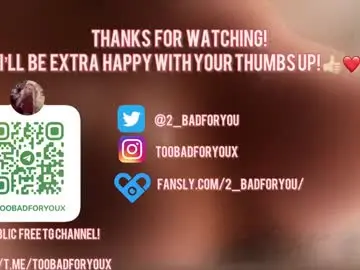 Chaturbate Live Porn of 2badforyou