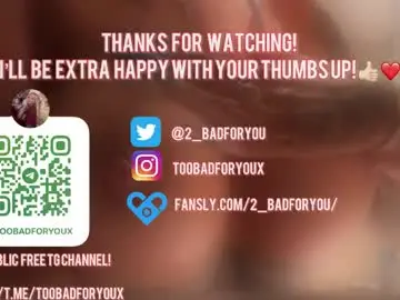 Chaturbate Sex Cam of 2badforyou