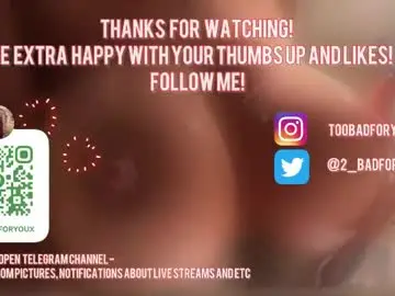 Chaturbate Live Sex Cam of 2badforyou