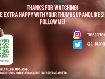 Chaturbate Adult Webcams of 2badforyou