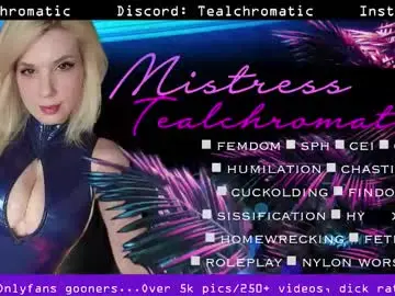 Chaturbate Live Sex Cam of tealchromatic